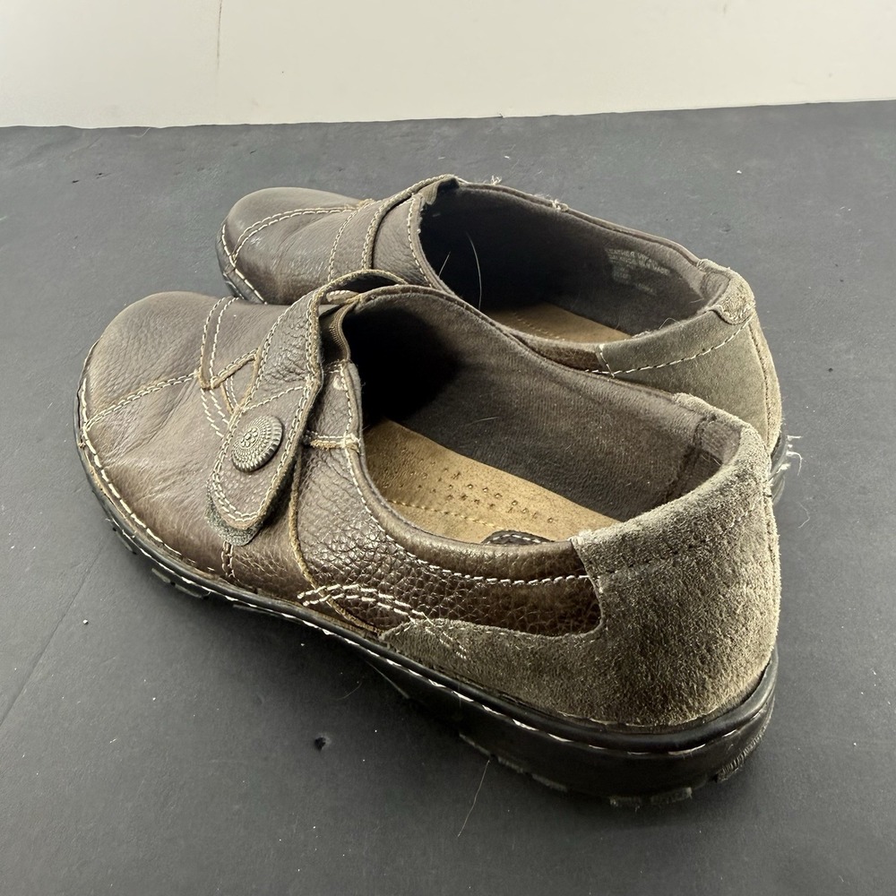 Women's Earth Origins Slip On  Evelyn 2014-F Leather Shoes Brown 9.5M - Picture 3 of 10